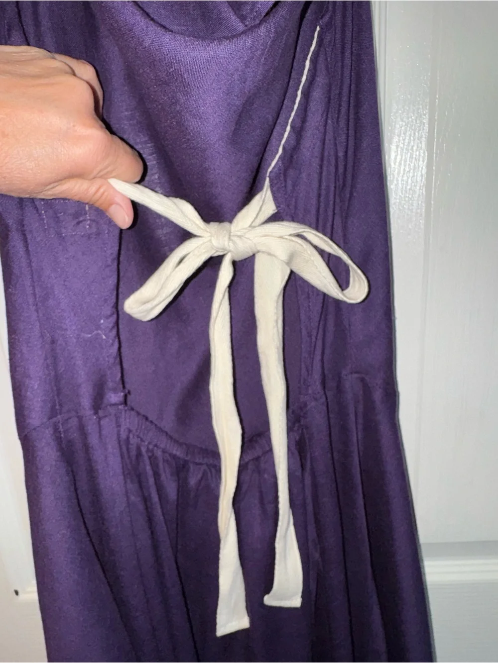 Free People Deep Purple Halter Backless Swing Dress NWT - Picture 6 of 6